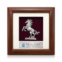 7" x 7" Solid Frame with Pewter - Horse Of Fortune