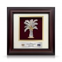 10" x 10" Solid Frame with Gold Plated Pewter : Kelapa Sawit (Oil Palms)