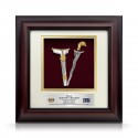 10" x 10" Solid Frame with Gold Plated Pewter : Keris (Kris)