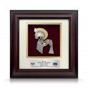 10" x 10" Solid Frame with Gold Plated Pewter : Kuda Kepang