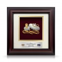 10" x 10" Solid Frame with Gold Plated Pewter : Gasing