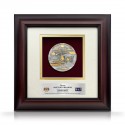 10" x 10" Solid Frame with Gold Plated Pewter : Putrajaya (Round)