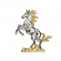 10" x 10" Solid Frame with Gold Plated Pewter : Horse Of Furtune
