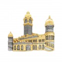 10" x 10" Solid Frame with Gold Plated Pewter : Sultan Abdul Samad Building
