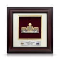 10" x 10" Solid Frame with Gold Plated Pewter : Perdana Putra