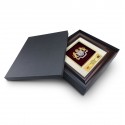10" x 10" Solid Frame with Gold Plated Pewter : Coat Of Arms Of Malaysia (Jata negara Logo Malaysia)