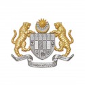 10" x 10" Solid Frame with Gold Plated Pewter : Coat Of Arms Of Malaysia (Jata negara Logo Malaysia)