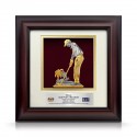 10" x 10" Solid Frame with Gold Plated Pewter : Golf Award