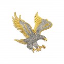 10" x 10" Solid Frame with Gold Plated Pewter : Flying Eagle
