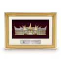 11" x 15.5" VIP Glory Gold Frame with Gold Plated Pewter - Rumah Minang