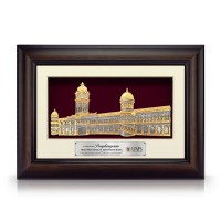 11" x 15.5" VIP Frame with Gold Plated Pewter - Sultan Abdul Samad Building