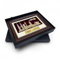 11" x 15.5" VIP Frame with Gold Plated Pewter - Malaysia Landmark