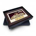 11" x 15.5" VIP Frame with Gold Plated Pewter - Kuala Lumpur Landmark