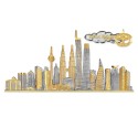 11" x 15.5" VIP Frame with Gold Plated Pewter - Kuala Lumpur Landmark