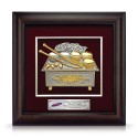 16" x 16" VIP Frame with Gold Plated Pewter : Tepak Sireh
