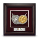 16" x 16" VIP Frame with Gold Plated Pewter - Durian Musang King