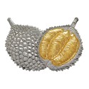 16" x 16" VIP Frame with Imperial Dark Cardboard and Gold Plated Pewter - Durian Musang King