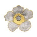 16" x 16" Gold Border VIP Frame with Gold Plated Pewter - Rafflesia Flower