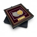 16" x 16" Grandeur Dual Gold Border VIP Frame with Gold Plated Pewter - Durian Musang King