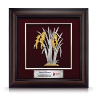 16" x 16" VIP Frame with Gold Plated Pewter - Padi
