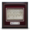 16" x 16" VIP Frame with Gold Plated Pewter - Songket
