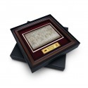 16" x 16" VIP Frame with Gold Plated Pewter - Songket