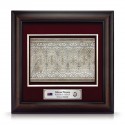 16" x 16" VIP Frame with Gold Plated Pewter - Songket
