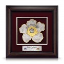 16" x 16" VIP Frame with Gold Plated Pewter - Rafflesia Flower