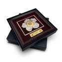 16" x 16" VIP Frame with Gold Plated Pewter - Rafflesia Flower