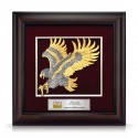16" x 16" VIP Frame with Gold Plated Pewter - Flying Eagle