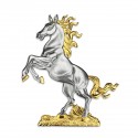 16" x 16" VIP Frame with Gold Plated Pewter - Horse Of Fortune