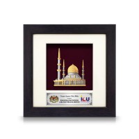 6" x 6" Frame with Gold Plated Pewter : Masjid (Mosque)