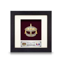 6" x 6" Frame with Gold Plated Pewter : Wau Bulan 6" x 6" Frame with Gold Plated Pewter : Wau Bulan
