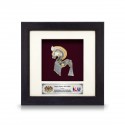 6" x 6" Frame with Gold Plated Pewter : Kuda Kepang