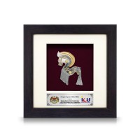 6" x 6" Frame with Gold Plated Pewter : Kuda Kepang