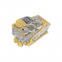 6" x 6" Frame with Gold Plated Pewter : Tepak Sireh