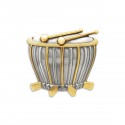 6" x 6" Frame with Gold Plated Pewter : Rebana Ubi