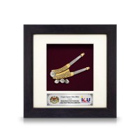 6" x 6" Frame with Gold Plated Pewter : Kacip