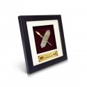 6" x 6" Frame with Gold Plated Pewter : Perisai Iban