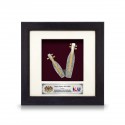 6" x 6" Frame with Gold Plated Pewter : Sape