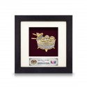 6" x 6" Frame with Gold Plated Pewter : Tepak Sireh