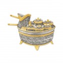 6" x 6" Frame with Gold Plated Pewter : Tepak Sireh