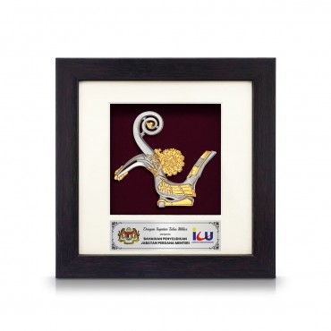6" x 6" Frame with Gold Plated Pewter : Hornbill 6" x 6" Frame with Gold Plated Pewter : Hornbill