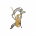 6" x 6" Frame with Gold Plated Pewter : Pitcher Plant