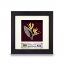 6" x 6" Frame with Gold Plated Pewter : Birds Of Paradise