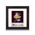 6" x 6" Frame with Gold Plated Pewter : Bunga Raya (Hibiscus Flower)