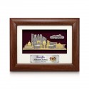 6.5" x 8.5" Solid Frame with Gold Plated Pewter : Putrajaya Landmark