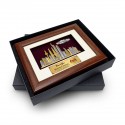 6.5" x 8.5" Solid Frame with Gold Plated Pewter - Kuala Lumpur Landmark