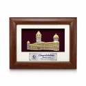 6.5" x 8.5" Solid Frame with Gold Plated Pewter : Sultan Abdul Samad Building