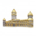 6.5" x 8.5" Solid Frame with Gold Plated Pewter : Sultan Abdul Samad Building